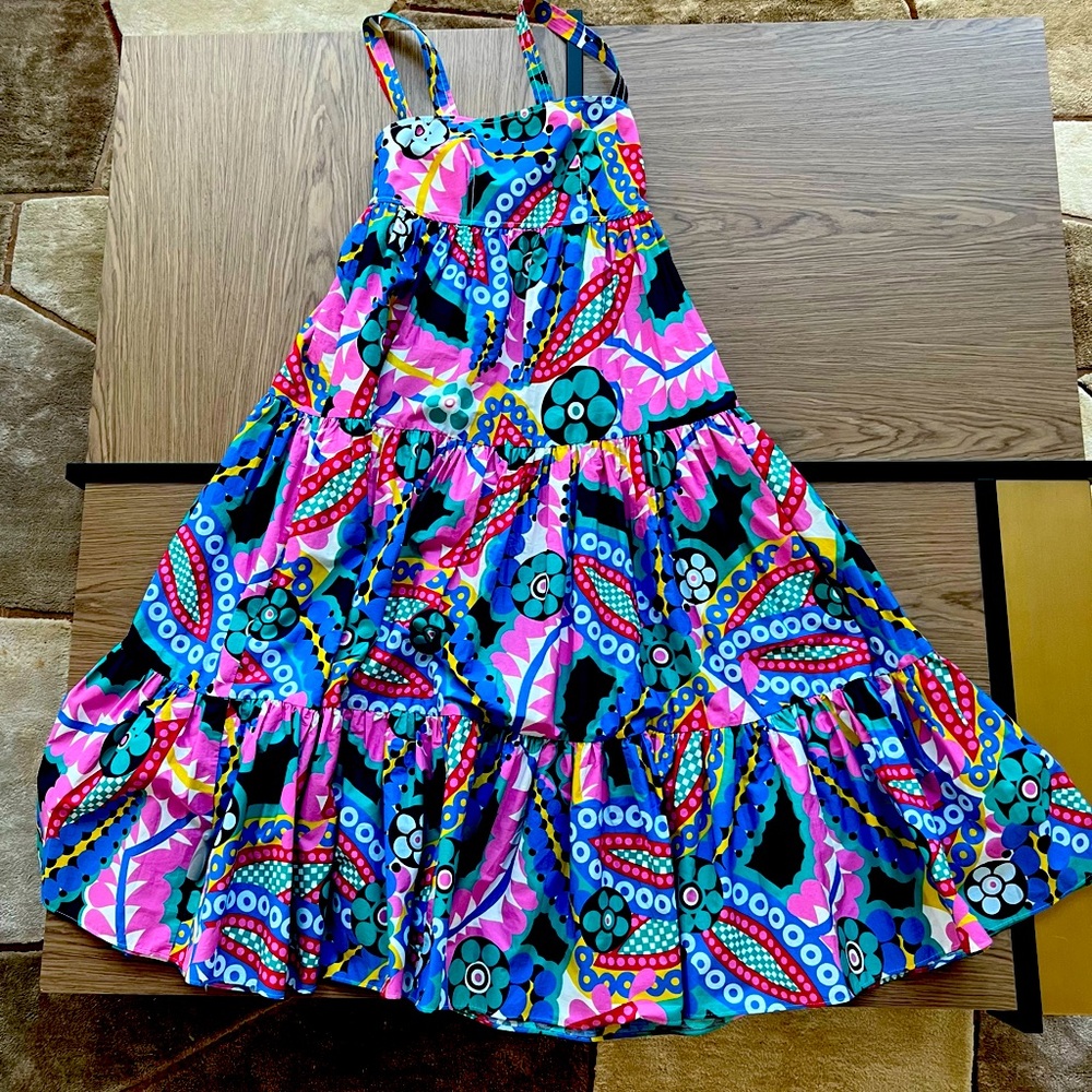J Crew Collection midi multi color/print dress. Size 0.